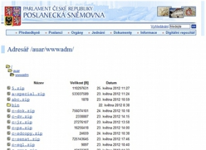 На сайте парламента Чехии нашли эротические фото