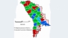 Молдова, окрашенная в цвета партий. Зеленый и красный превалируют (ФОТО)