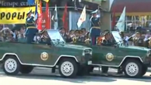 Тираспольчане присутствовали на военном параде в советском стиле