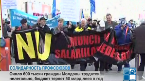 Профсоюзы работников строительства провели марш солидарности