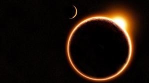 Затмение из космоса (ВИДЕО)