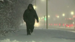 На северо-запад Соединенных Штатов обрушились сильные снегопады