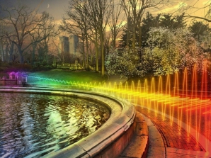 Американский художник покрыл город нарисованным Wi-Fi (ФОТО)