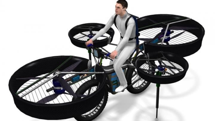 Концепт велосипеда Flying Bike: теперь пробки - не помеха