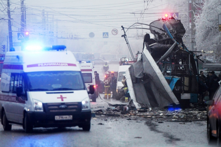 Взрыв в Волгограде: троллейбус взорвал смертник (ФОТОРЕПОРТАЖ)