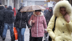 Зима на севере Молдовы: в  Бричанском, Дондюшанском и Окницком районах выпало несколько сантиметров снега