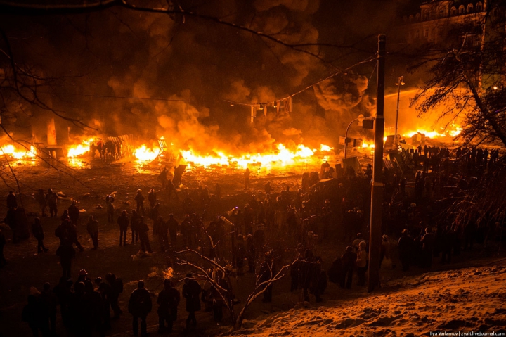 Уличные бои в Киеве (ФОТОРЕПОРТАЖ)