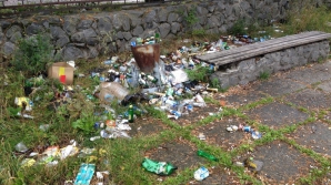 На многих улицах столицы отсутствуют урны для мусора