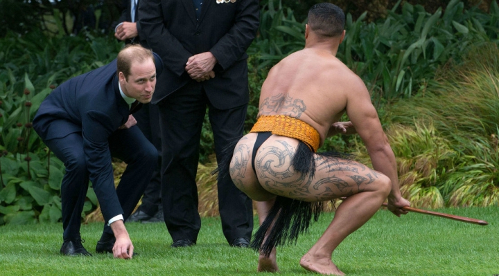 Новая Зеландия встретила Уильяма и Кейт плясками маори (ФОТО)
