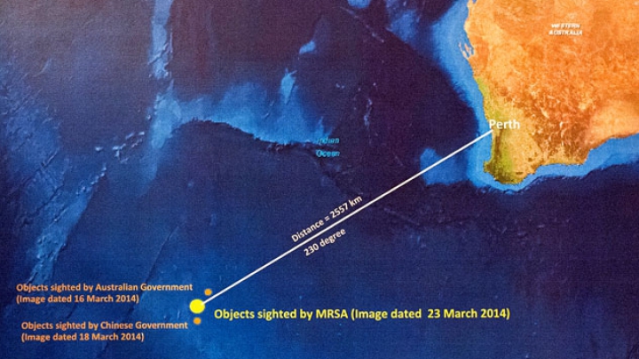 Поиски пропавшего самолета: китайские летчики сообщили о новой находке в Индийском океане