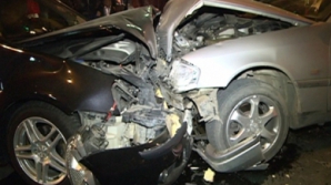 Четыре автомобиля пострадали в результате цепной аварии в центре столицы (ФОТО)