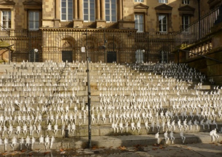 5000 тающих ледовых скульптур в память жертв Первой мировой войны (ФОТО)