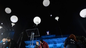 7000 шаров поднялись в небо в честь 25 годовщины падения Берлинской стены