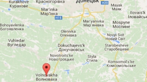 В результате попадания снаряда в автобус под Донецком погибли 10 человек