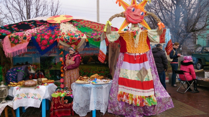 Зиму провожали в селе Кунича Флорештского района