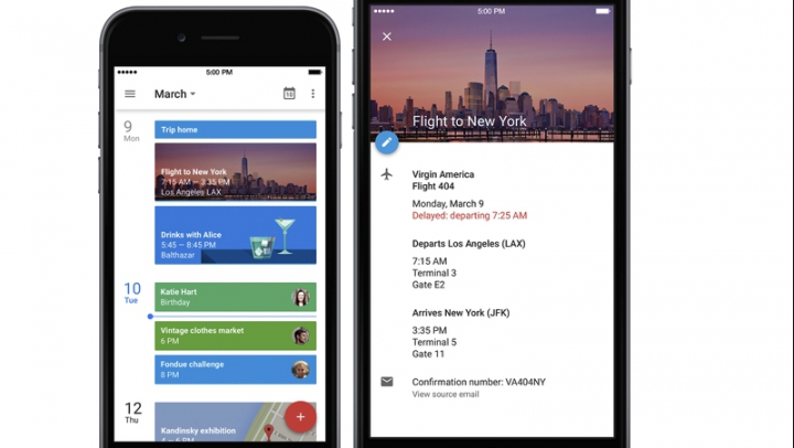 Google Calendar вышел на iPhone