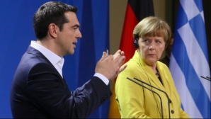Меркель и Ципрас - какими вы их не видели и не слышали (ВИДЕО)