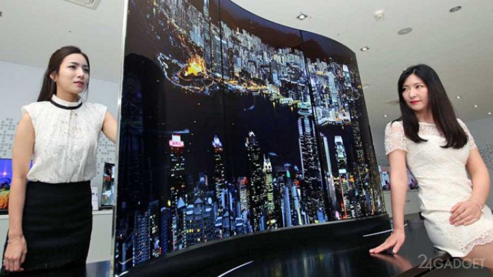 LG представил 2-сторонний изогнутый OLED телевизор