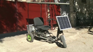 Трицикл на солнечной энергиии собрали в Комрате