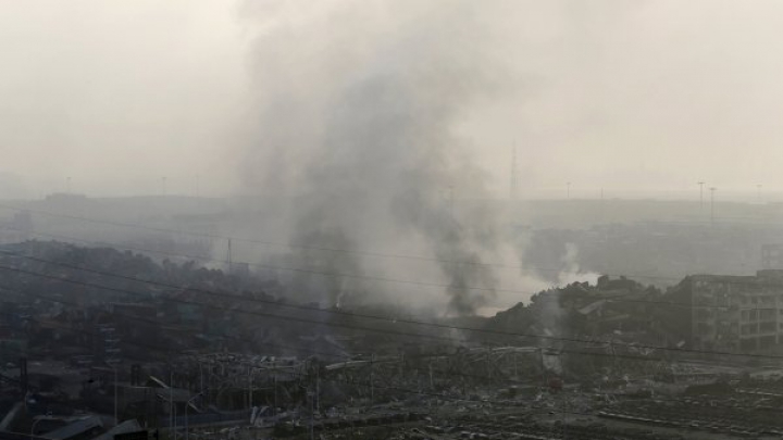 В порту китайского Тяньцзиня вновь произошел взрыв