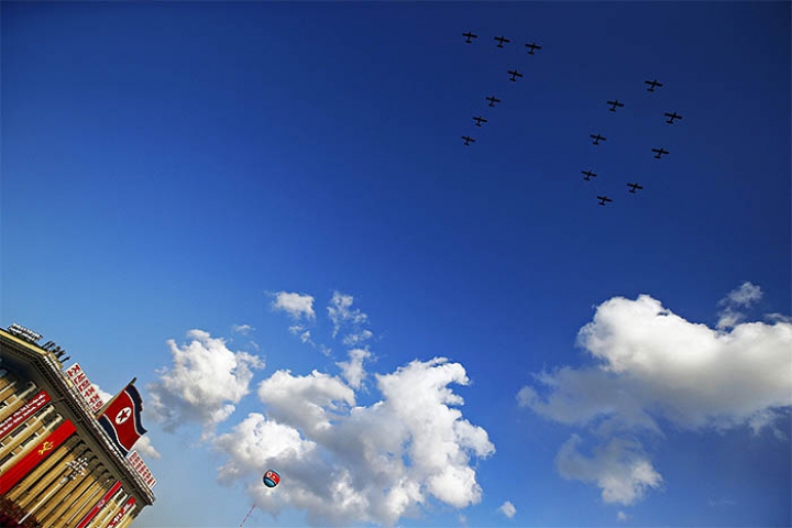 Грандиозный военный парад в Северной Корее (ФОТОРЕПОРТАЖ)