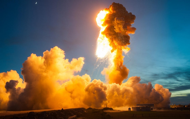 Взрыв ракеты-носителя Antares (ФОТО)