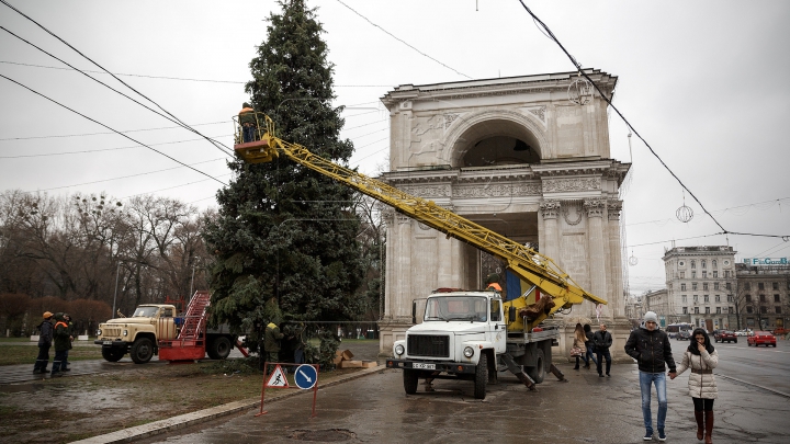 В столице нарядили главную ёлку страны (ФОТОРЕПОРТАЖ)