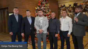 Бойцы, тренеры и президент Федерации К-1 Молдовы поздравили всех с зимними праздниками