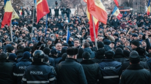 Массовый протест в центре Кишинева