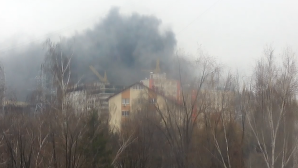 В жилом доме на Чеканах произошел пожар (ВИДЕО)