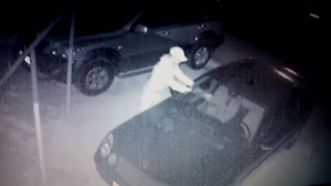 Столичный пироман попал в объектив камер видеонаблюдения