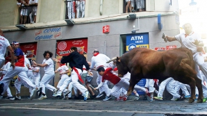 Озверевший бык ворвался в банк в Испании (ВИДЕО)