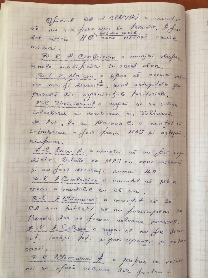 Протокол заседания совета ветеранов вооружённого конфликта на Днестре (ДОКУМЕНТ)