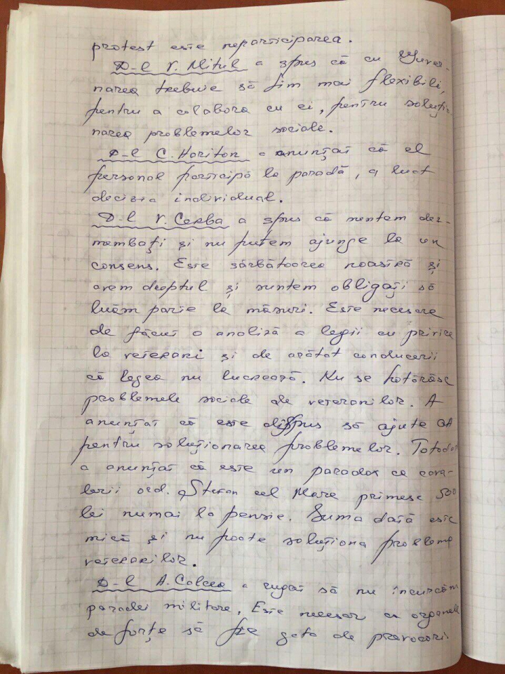 Протокол заседания совета ветеранов вооружённого конфликта на Днестре (ДОКУМЕНТ)