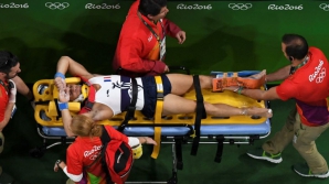 Французский гимнаст сломал ногу в двух местах во время опорного прыжка на Олимпиаде (ВИДЕО 18+)