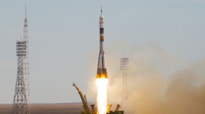 Российская ракета-носитель "Союз" стартовала с космодрома Байконур в Казахстан