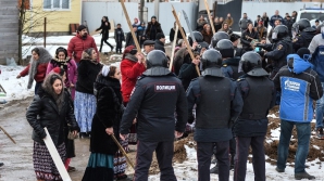 Брянские цыгане избили пятерых полицейских и повредили патрульный автомобиль