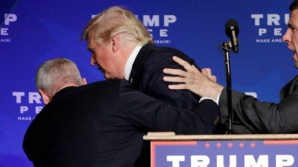 Трампа срочно эвакуировали со сцены во время митинга в Неваде