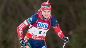 "Отсидевшая" за допинг россиянка завоевала золото чемпионата Европы по биатлону