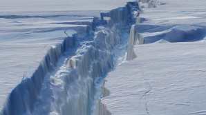 Антарктида раскололась: сьёмка беспилотника