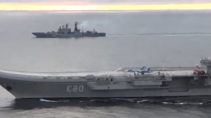 Американский самолет опасно приблизился к кораблям авианосной группы РФ