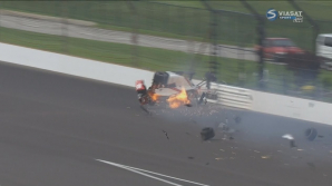 Французский гонщик попал в аварию на скорости 370 км/ч