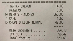 Полиция догнала не заплативших 600 евро за ужин посетителей испанского ресторана