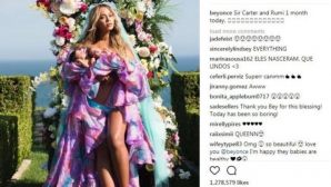 Бейонсе впервые показала новорожденных близнецов