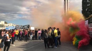 Старшеклассники в Афинах забросали парламент «коктейлями Молотова»