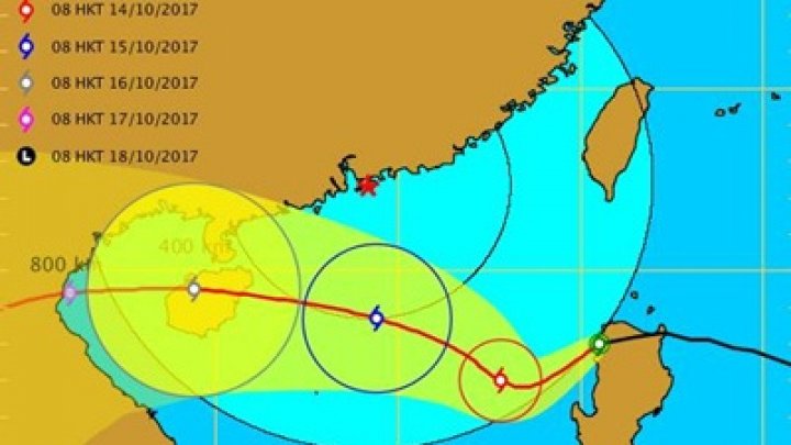 Шторм Ханун угрожает Китаю, Филиппинам и Вьетнаму