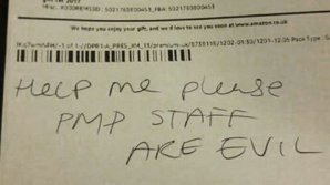 Девочка получила посылку от Amazon и нашла в ней записку с просьбой о помощи