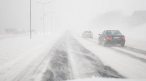 На трассе Одесса-Киев намело снега по пояс (видео)