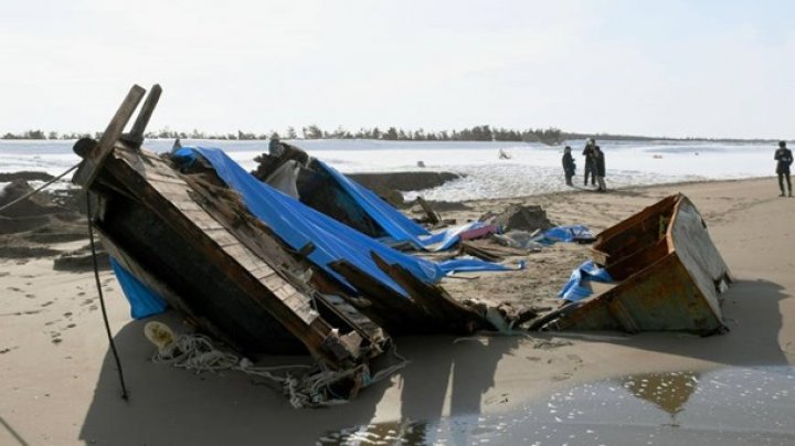 К берегам Японии приплыла лодка с трупами