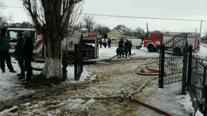 Пожар в школьной столовой Оргеевского района локализован: фото